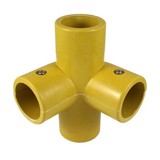 GRP Handrail Fitting 90° corner joint, often used on middle rail on level sites